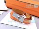 Copy Hermes Calf Leather Bracelet With Stainless Steel Buckle (4)_th.JPG